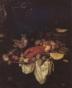 BEYEREN, Abraham van Large Still Life with Lobster (mk14) Germany oil painting reproduction